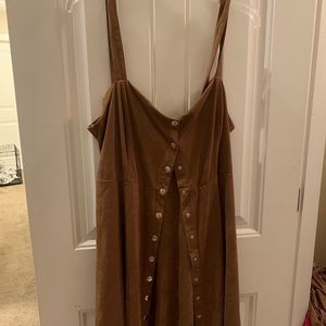 Fall suede dress